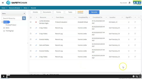 Record sign off video in safetychain